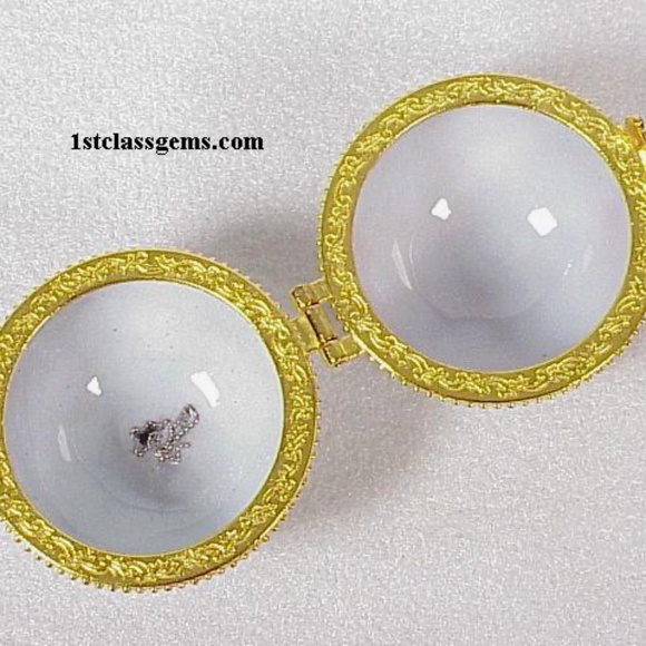 FINAL SALE PRICE NYCO International Cloisonne Mini Ball Box Ornament - Picture 4 of 4